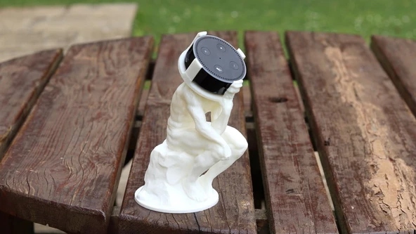 Echo Dot Tutucu (2. Nesil) - Düşünür Standı (Plastik Aparattır!!!)