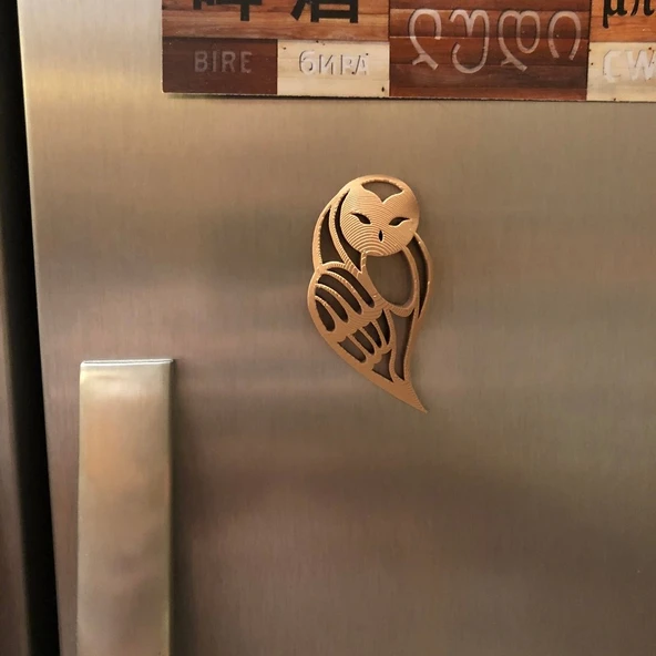 Byr Baykuş Kolye buzdolabı mıknatısı (Sadece Plastik Aparattır!!!) 3D ürün görseli