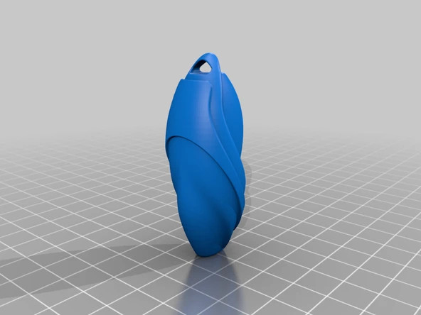 Byr Soyut bir anahtarlık veya kolye ucu (Sadece Plastik Aparattır!!!) 3D - Resim 4