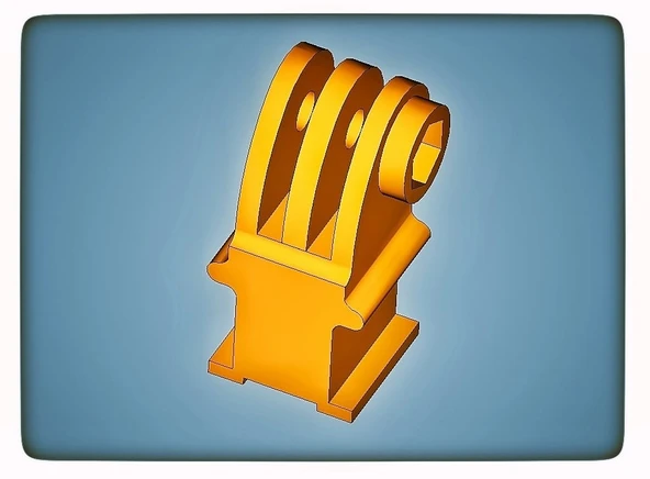 Byr #Gopro DSLR sıcak ayakkabı yuvası (Sadece Plastik Aparattır!!!) 3D ürün görseli 1