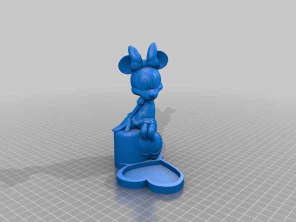 Byr Minnie Mouse yüzük tutucusu (Sadece Plastik Aparattır!!!) 3D - Resim 3