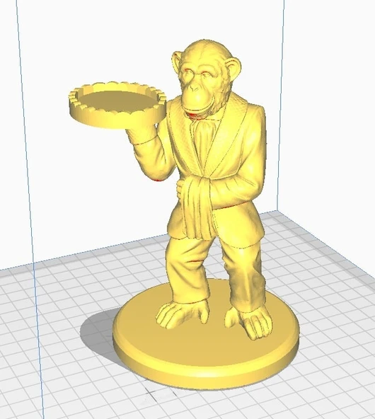 Byr Maymun Uşak Yüzük Tutacağı (Sadece Plastik Aparattır!!!) 3D ürün görseli