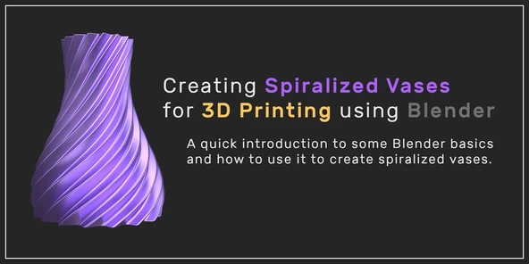Byr Blender kullanarak spiralleştirilmiş vazolar oluşturmak (Sadece Plastik Aparattır!!!) 3D