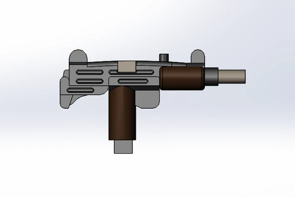 Lego Minifigürleri için UZI (Plastik Aparattır!!!) - 5
