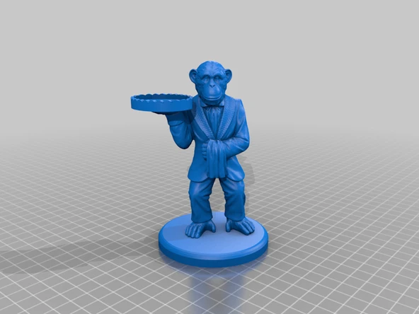 Byr Maymun Uşak Yüzük Tutacağı (Sadece Plastik Aparattır!!!) 3D - Resim 3