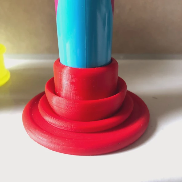 Byr Oral-B Çocuk Diş Fırçası Standı (Sadece Plastik Aparattır!!!) 3D - Resim 2