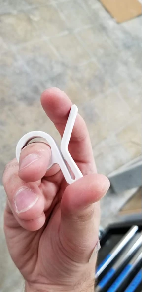 Byr Kapalı parmak deliği ile çanta klipsi (Sadece Plastik Aparattır!!!) 3D - 4