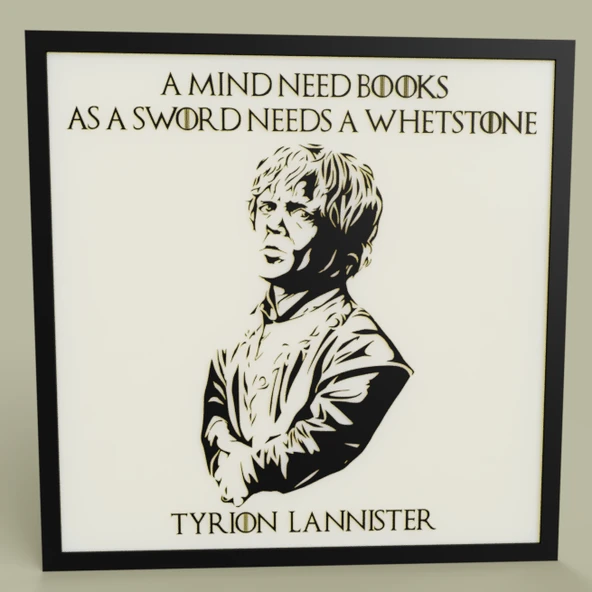 Byr Taht Oyunu - Tyrion Lannister (Sadece Plastik Aparattır!!!) 3D - Resim 2