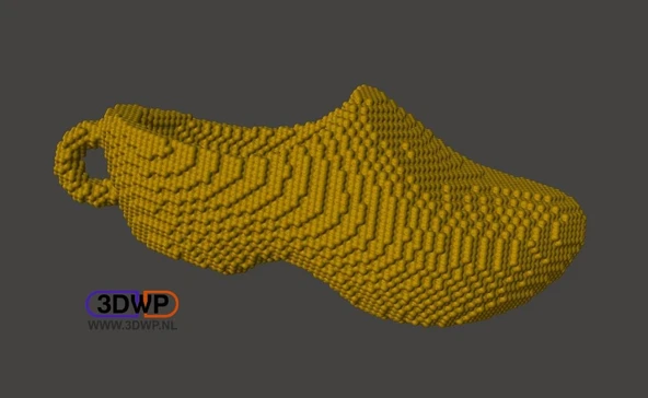 Byr Ahşap Ayakkabı Anahtarlığı (Sadece Plastik Aparattır!!!) 3D - 2