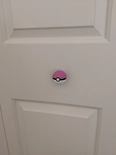 Byr Pokeball dolap düğmeleri (Sadece Plastik Aparattır!!!) 3D - 3