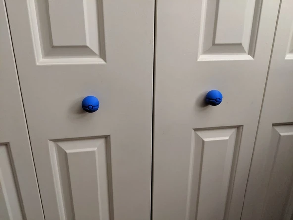 Byr Pokeball dolap düğmeleri (Sadece Plastik Aparattır!!!) 3D
