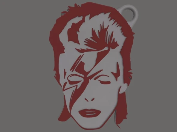 David Bowie Anahtarlık (Plastik Aparattır!!!)