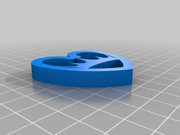 Byr Kalp & Taç Küpe (Sadece Plastik Aparattır!!!) 3D