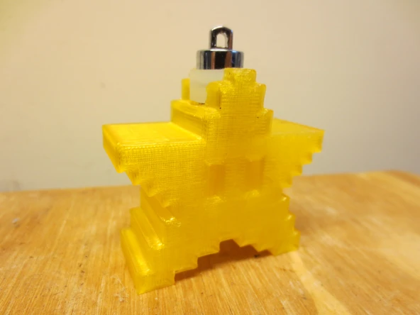 Byr Mario Güç Yıldızı Charm Kolye Süsleme (Sadece Plastik Aparattır!!!) 3D - Resim 3