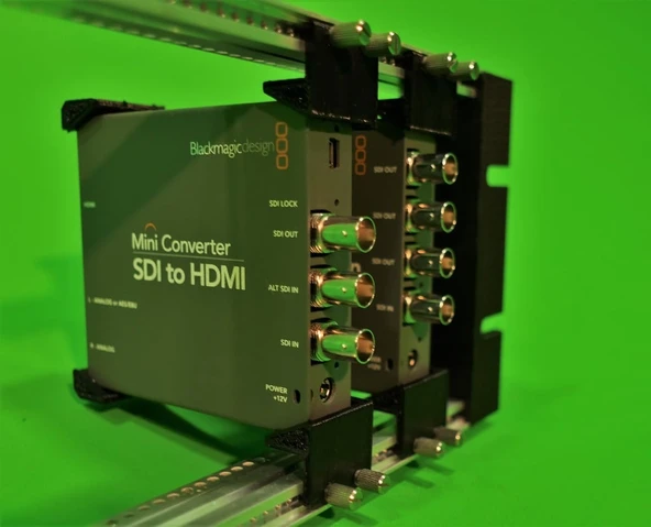Byr Eurorack için Blackmagic Mini Converter yuvası (Sadece Plastik Aparattır!!!) 3D - 1