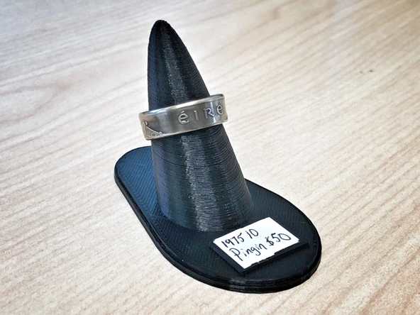 Byr Etiketli Yüzük/Takı teşhir tutucusu (Sadece Plastik Aparattır!!!) 3D - Resim 2