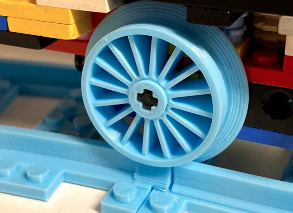 Byr Lego tren buhar motoru tekerleği 30mm (Plastik Aparattır!!!) 3D - 4