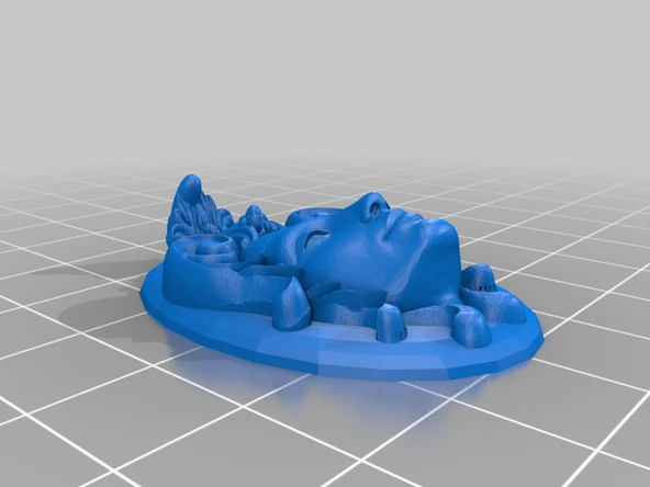 Byr Çiçekli Nefertiti Yüz Kolye (Plastik Aparattır!!!) 3D - Resim 2