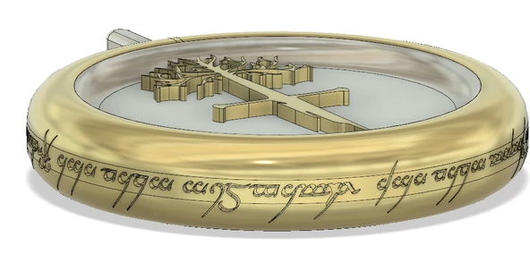 Byr Yüzüklerin Efendisi Kolye (Sadece Plastik Aparattır!!!) 3D - Resim 4