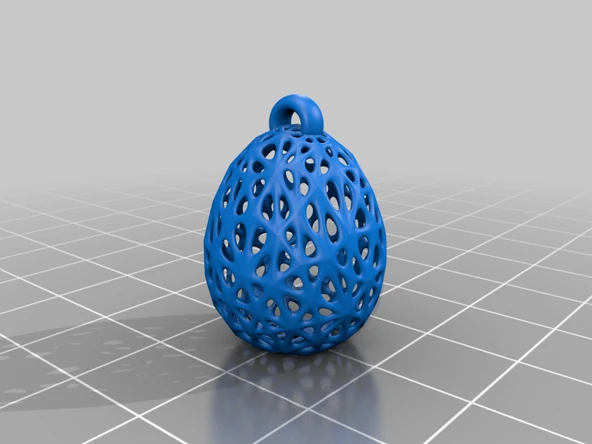 Byr Voronoi Tarzı Paskalya Yumurtası Küpe (Plastik Aparattır!!!) 3D - 2