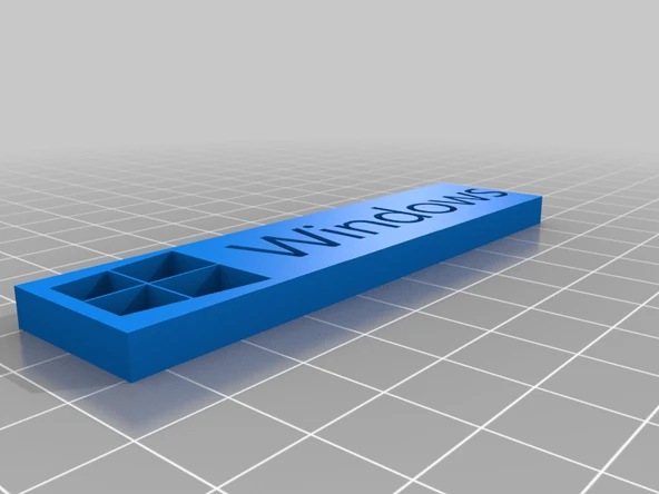 Byr MS Windows Anahtarlık (Sadece Plastik Aparattır!!!) 3D - Resim 2