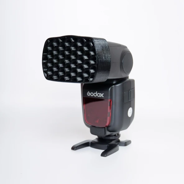 Byr Godox TT600 / TT685 Bal Peteği Adaptörü (Sadece Plastik Aparattır!!!) 3D - 3