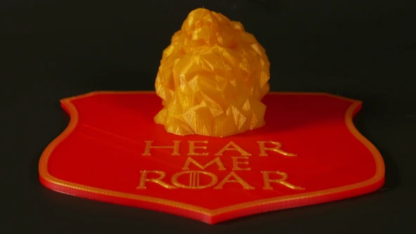 Byr Game of Thrones House Lannister Shield Remix (Plastik Aparattır!!!) 3D - Resim 5