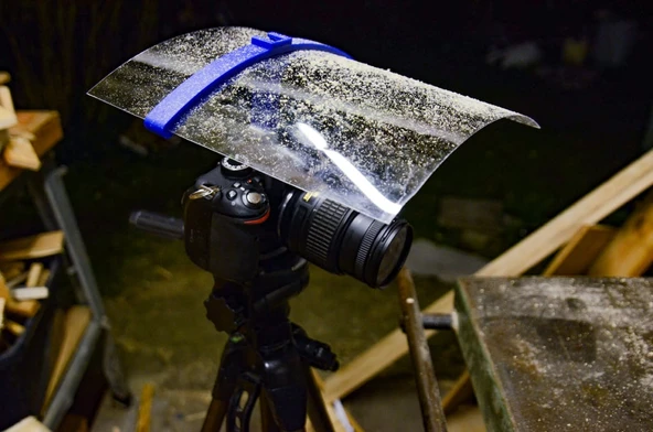 Byr dslr için toz/yağmur başlığı (sıcak ayakkabı montajı) (Sadece Plastik Aparattır!!!) 3D ürün görseli 1