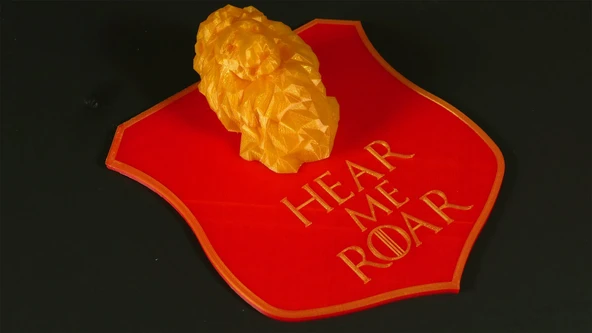 Byr Game of Thrones House Lannister Shield Remix (Plastik Aparattır!!!) 3D - Resim 2
