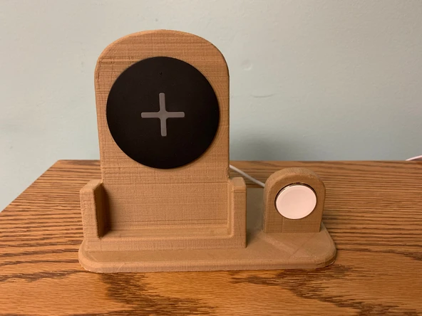 Byr iPhone XS Max IKEA kablosuz telefon ve Apple Watch Dock (Sadece Plastik Aparattır!!!) 3D - 2