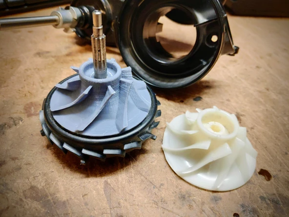 Byr Pervane - Dyson türbin kafası için rotor (Sadece Plastik Aparattır!!!) 3D - Resim 2