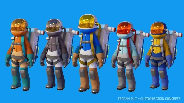 Byr Astroneer Terran Elbisesi (Plastik Aparattır!!!) 3D ürün görseli
