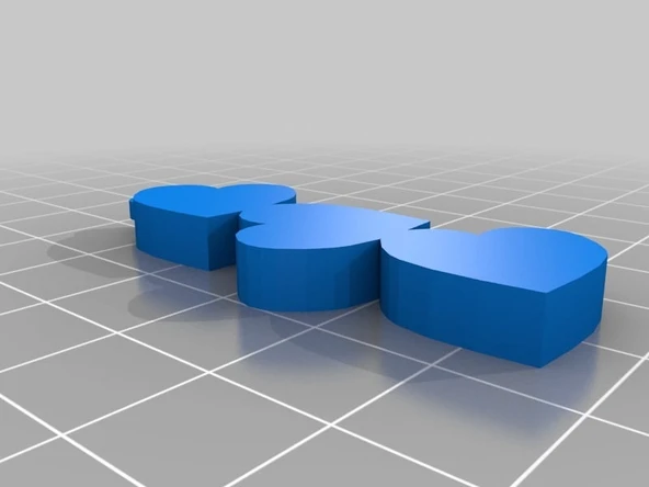 Byr Kalp Küpe (Plastik Aparattır!!!) 3D