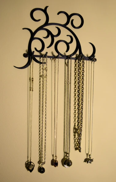 Byr Dekoratif Kancalar - Kolye Askısı (Sadece Plastik Aparattır!!!) 3D - Resim 2