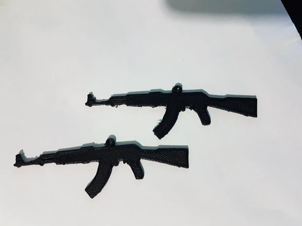 Byr AK-47 Kolye veya Anahtarlık (Plastik Aparattır!!!) 3D - Resim 5