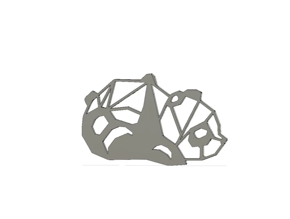 Byr Bebek Panda Kolye (Plastik Aparattır!!!) 3D - Resim 2