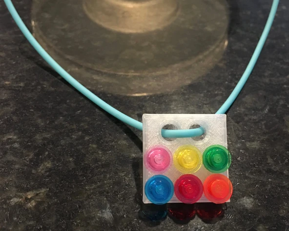 Lego kolye tabanı (Plastik Aparattır!!!) - 3
