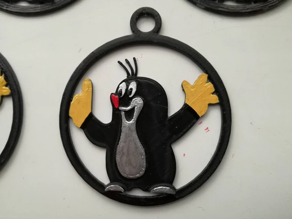 Byr Küçük Köstebek Kisvakond Mesefigura kolye ucu (Sadece Plastik Aparattır!!!) 3D - Resim 4