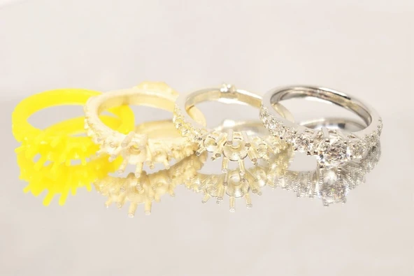 Byr Çoklu Taş Yüzük (Plastik Aparattır!!!) 3D - Resim 3