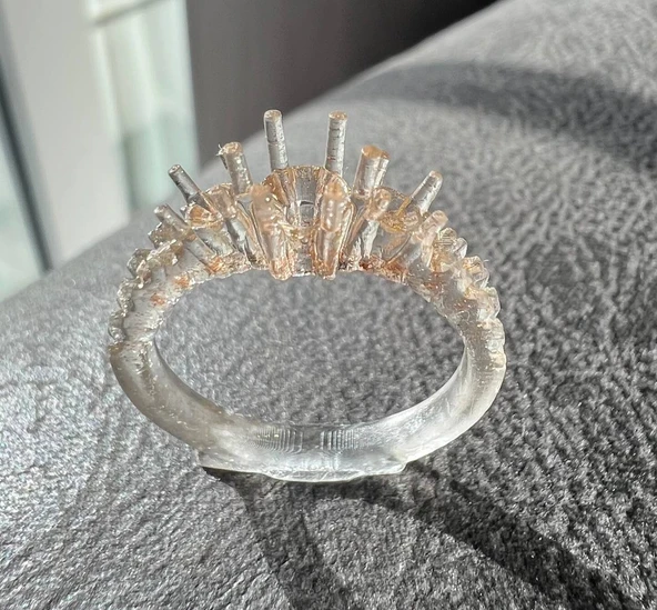 Byr Çoklu Taş Yüzük (Plastik Aparattır!!!) 3D - Resim 2