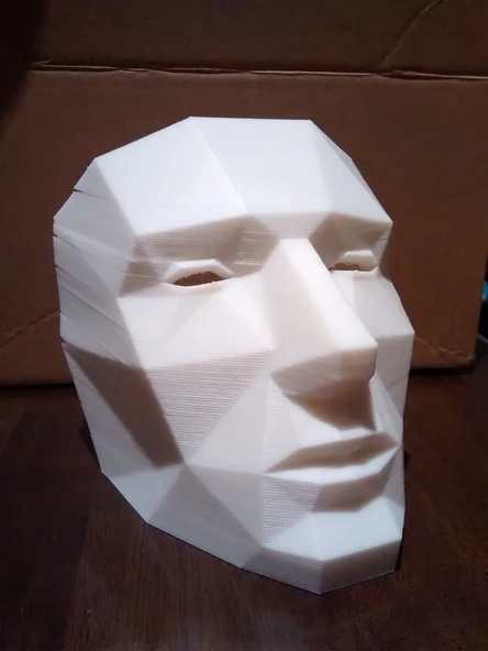 Byr Düşük Poligon Yazdırılabilir Maske (Plastik Aparattır!!!) 3D - Resim 5