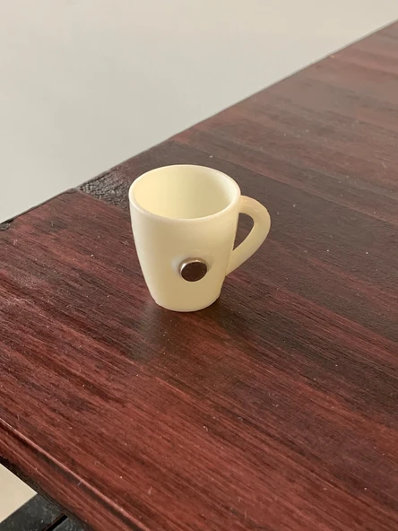 Byr Kahve Kupa Mıknatısı / Hava Bitki Tutucusu (Plastik Aparattır!!!) 3D - 3