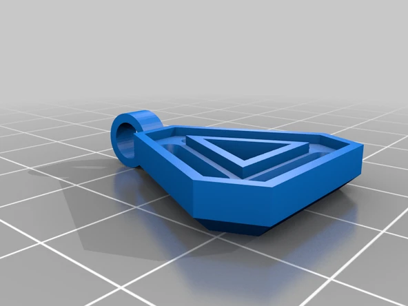Byr Trityum Üçgen Kolye (Plastik Aparattır!!!) 3D - Resim 3