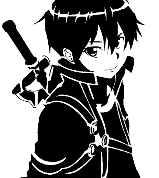 Kılıç Sanatı Kirito kalıbı (Plastik Aparattır!!!)