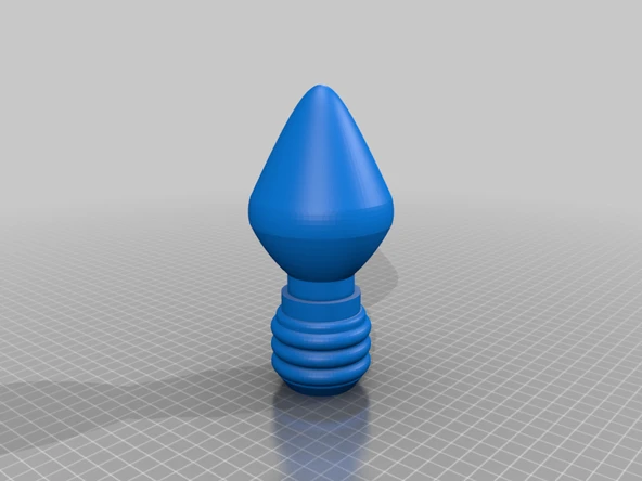 Byr Eski Okul Dev Noel Ampulü (Sadece Plastik Aparattır!!!) 3D - 3