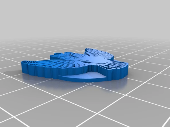 Byr Dolunay Baykuşu sırasında - Dolunay Baykuş Kolye (Plastik Aparattır!!!) 3D - Resim 3