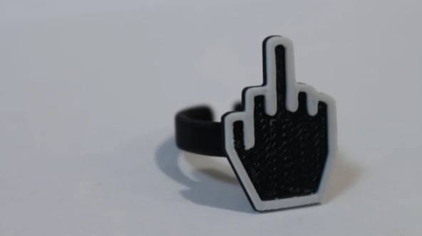 Byr Orta Parmak Yüzük (Plastik Aparattır!!!) 3D ürün görseli