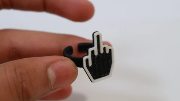 Byr Orta Parmak Yüzük (Plastik Aparattır!!!) 3D - Resim 4