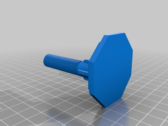 Byr Klozet kapağı montaj vidası M12 (Sadece Plastik Aparattır!!!) 3D - 2