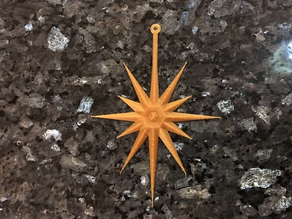 Byr Yıldız 2 Yılbaşı Ağacı Süsü (Sadece Plastik Aparattır!!!) 3D ürün görseli